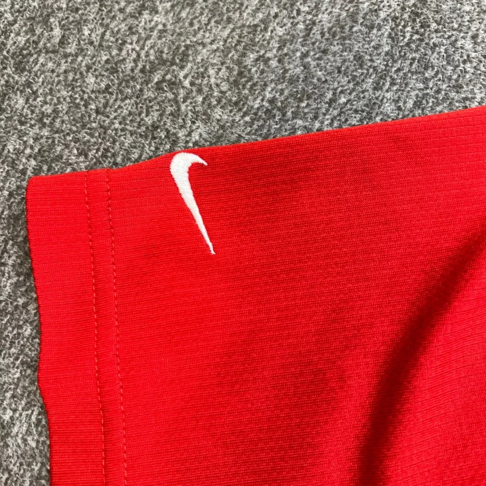 Nike Golf Sphere Dry Polo Shirt Mens Large Red Short Sleeve Performance‎ Top